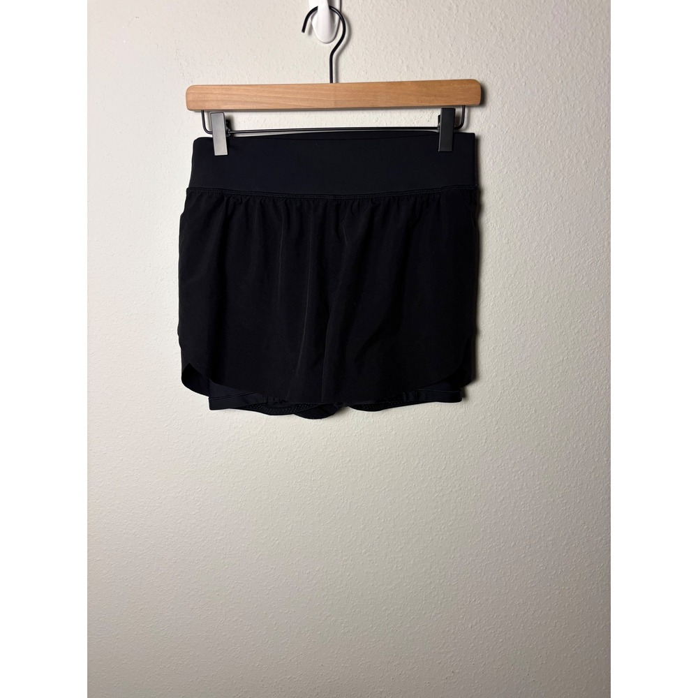 Athleta Crossover Run Short Black Athletic Training Lined Shorts Womens Small